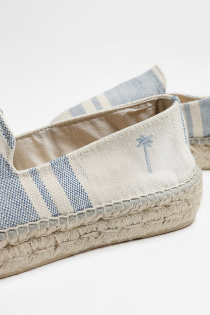 Espadrilles Stripes in Indigo/Natural