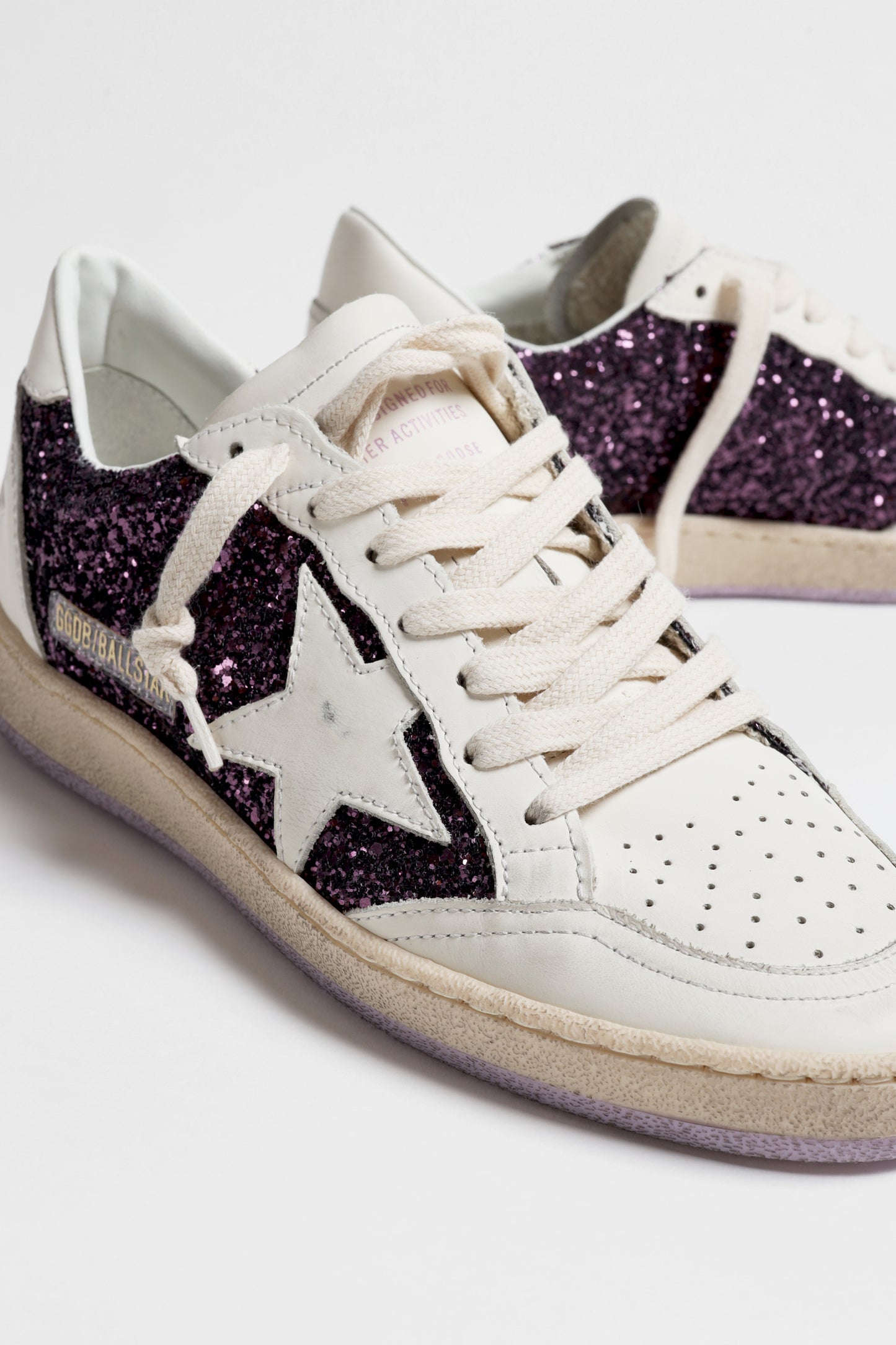Sneaker Ball Star in Purple/WhiteGolden Goose - Anita Hass