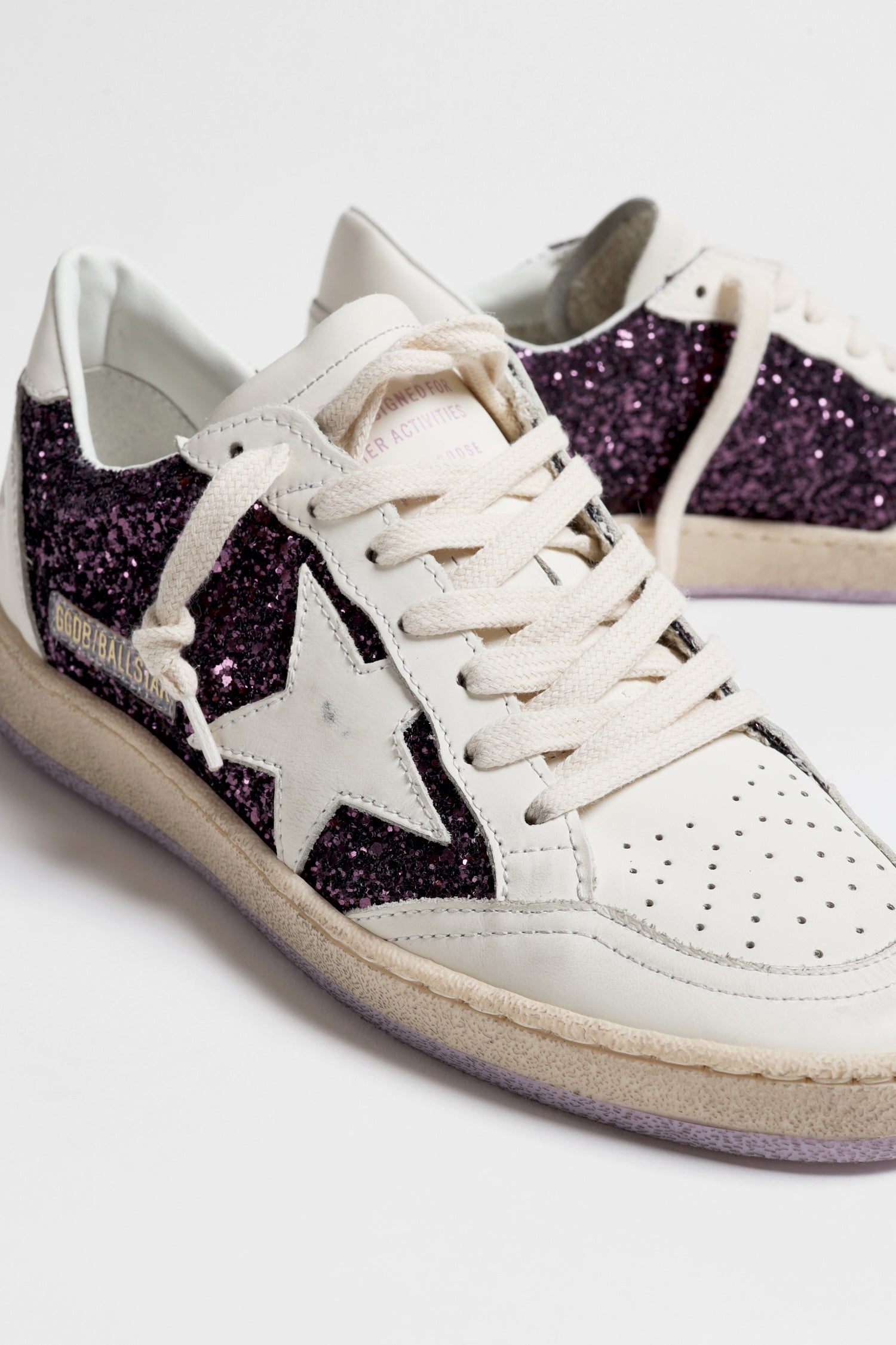 Sneaker Ball Star in Purple/WhiteGolden Goose - Anita Hass