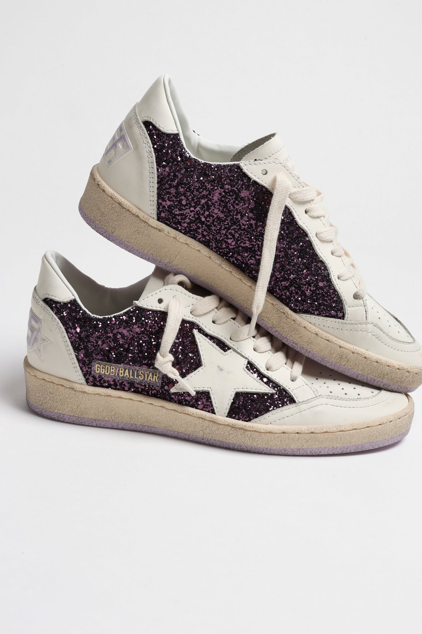 Sneaker Ball Star in Purple/WhiteGolden Goose - Anita Hass