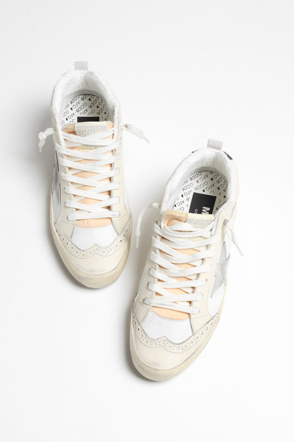Sneaker Mid Star in Ivory/Lilac/GoldGolden Goose - Anita Hass
