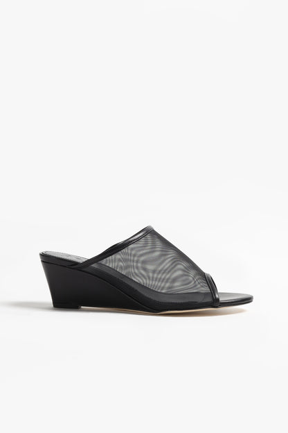 Cuñas Suzanne Mesh en negro