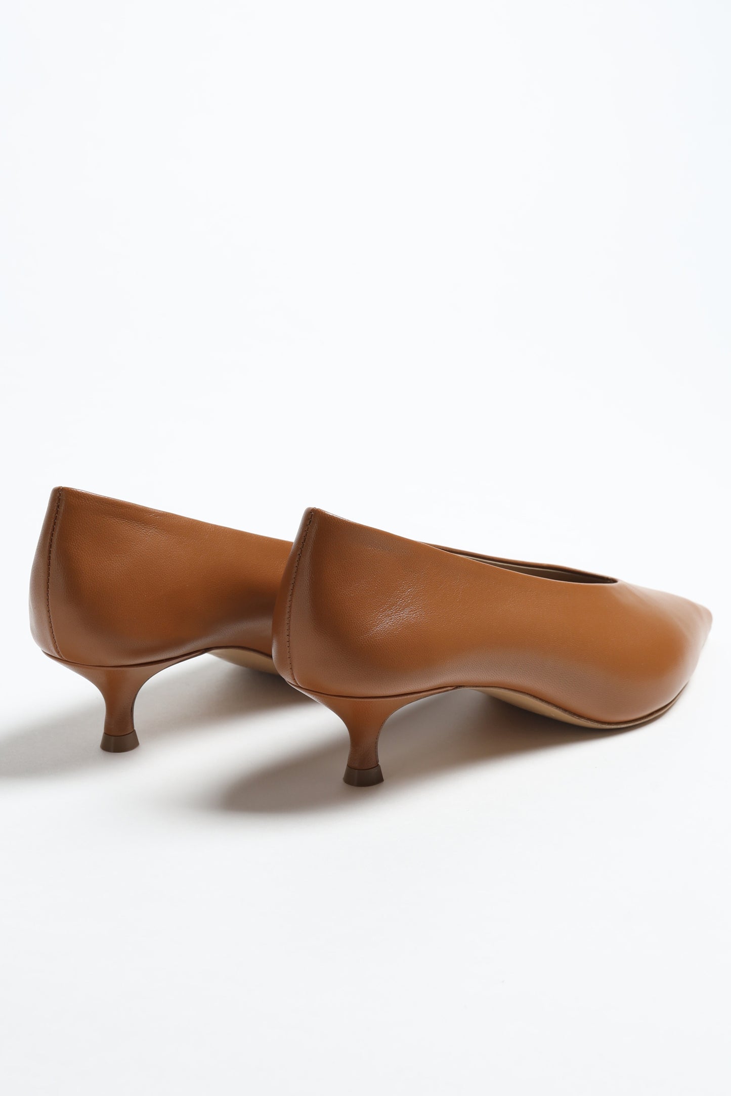Kitten Heel Babouche in Camel