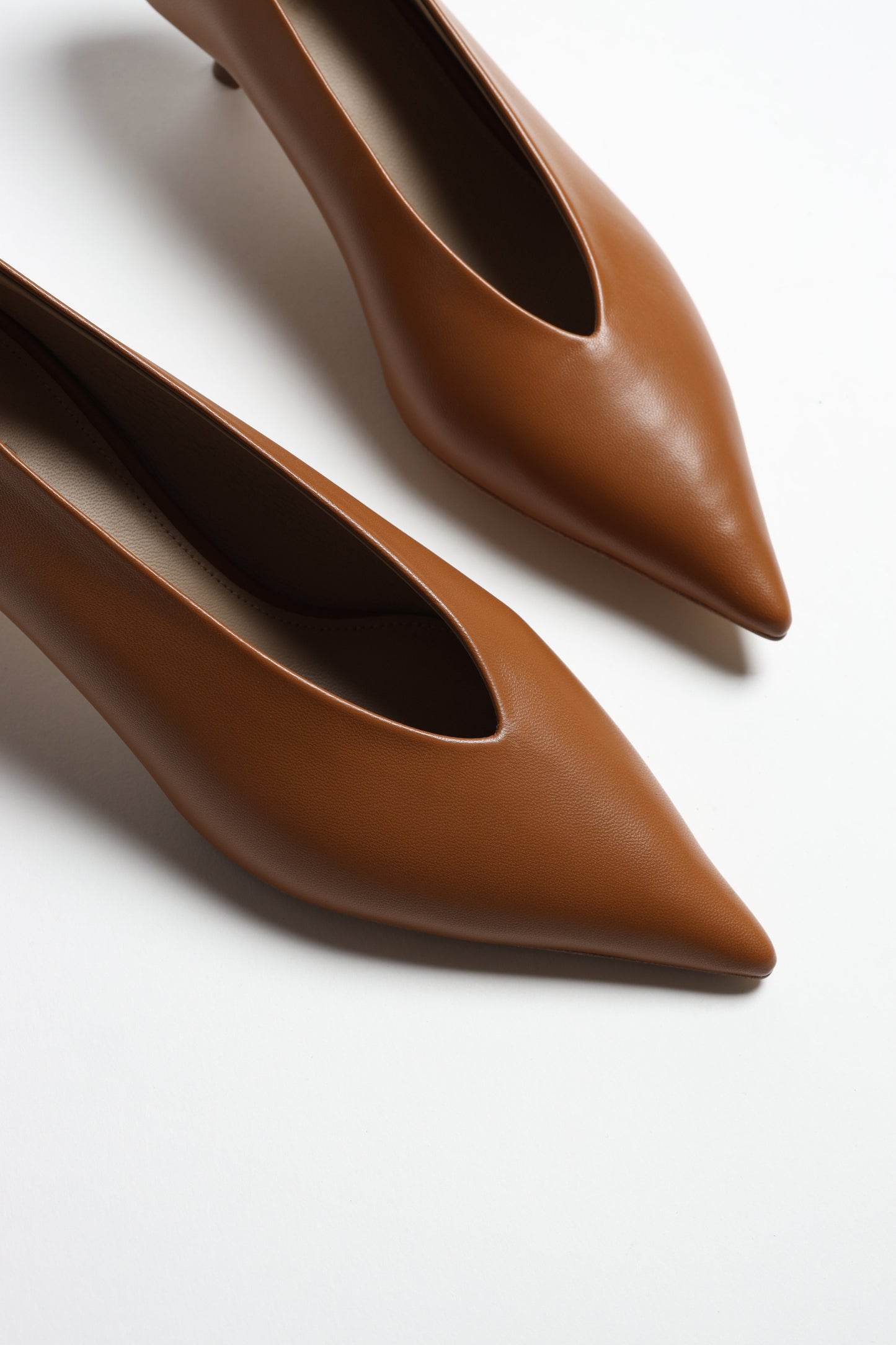 Kitten Heel Babouche in Camel
