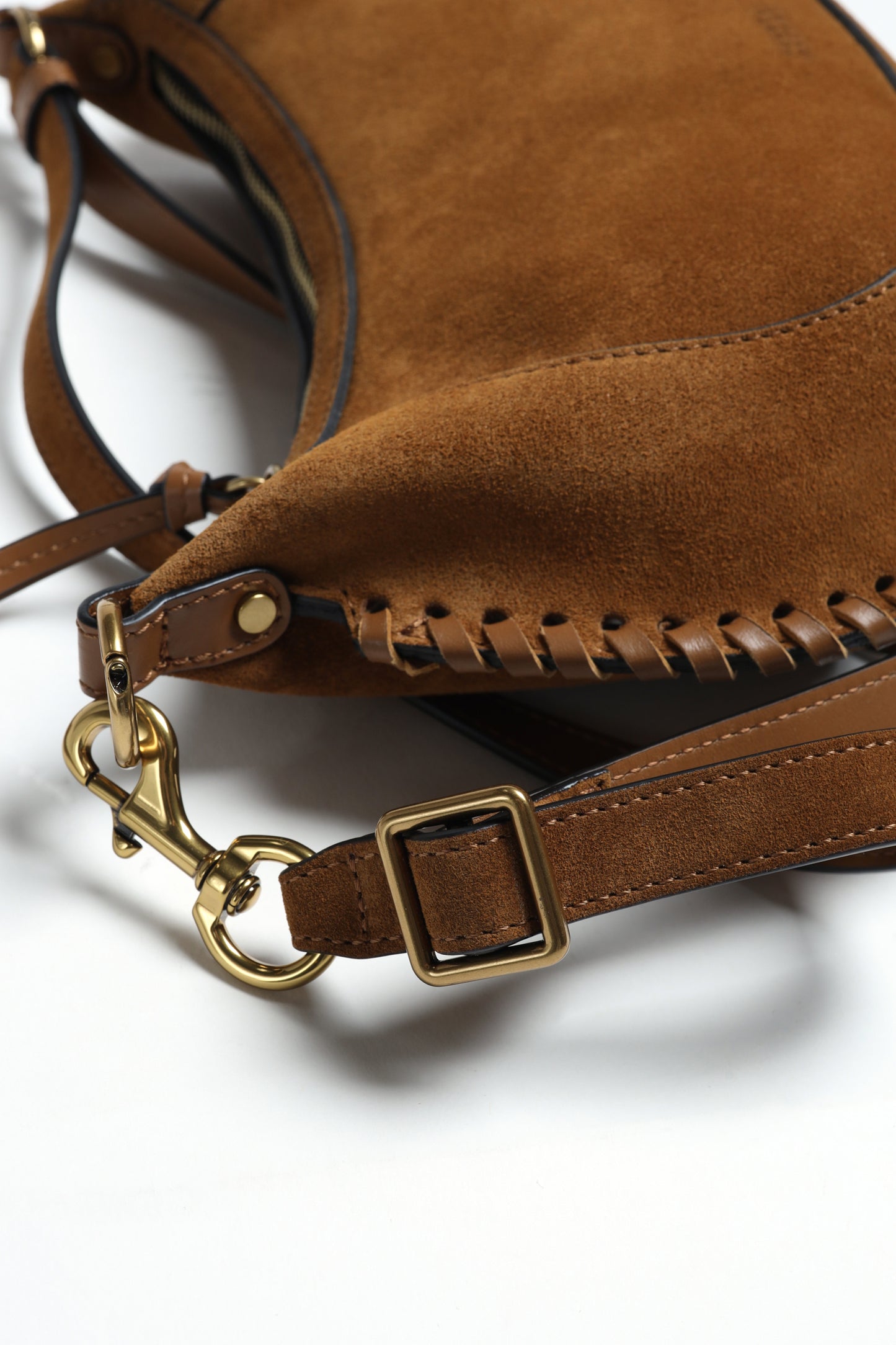 Tasche Oskan Moon Suede in CognacIsabel Marant - Anita Hass