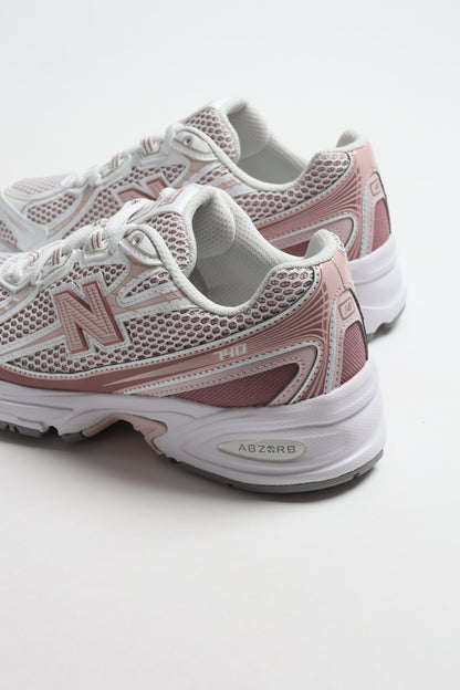 Sneaker 740 in palissandro/bianco