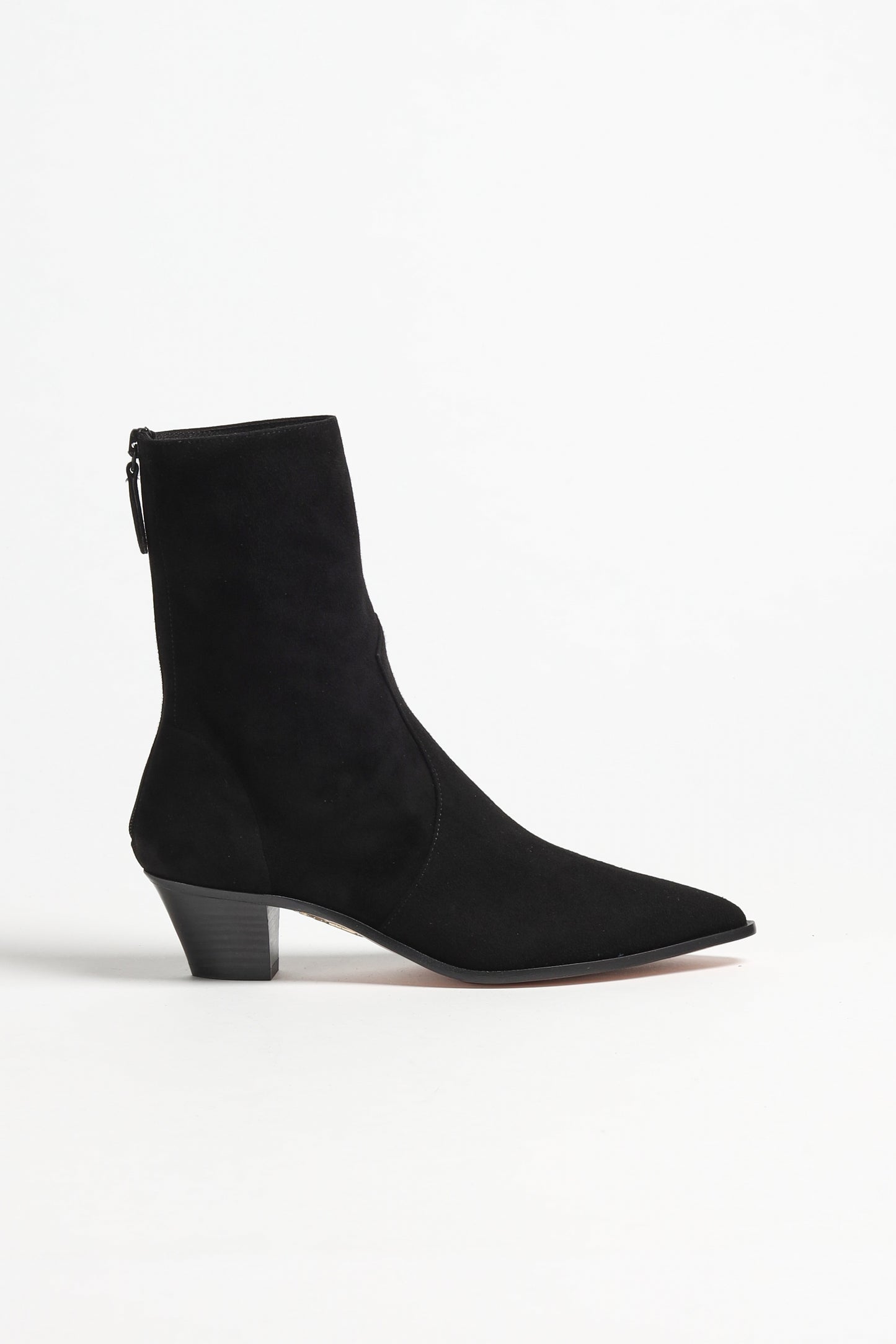 Boots Brunswick 45 in Suede Schwarz Aquazzura