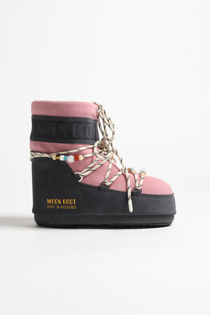 Moon Boot Icon Low Beads in Grey/RoseMoon Boot x Guest in Residence - Anita Hass