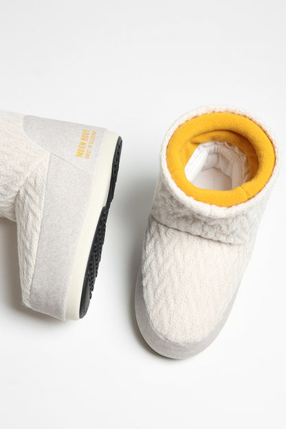 Moon Boot Icon Low Knit in White SandMoon Boot x Guest in Residence - Anita Hass