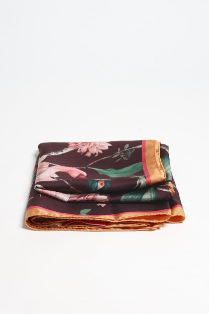 Tuch Foulard Zooflora in BordeauxLa Double J - Anita Hass