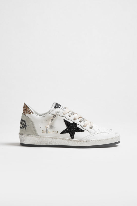 Sneaker Ball Star in Weiß/Gold/Schwarz/IceGolden Goose - Anita Hass