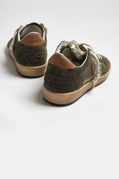 Sneaker Ball Star in Olive/Platinum/BrownGolden Goose - Anita Hass