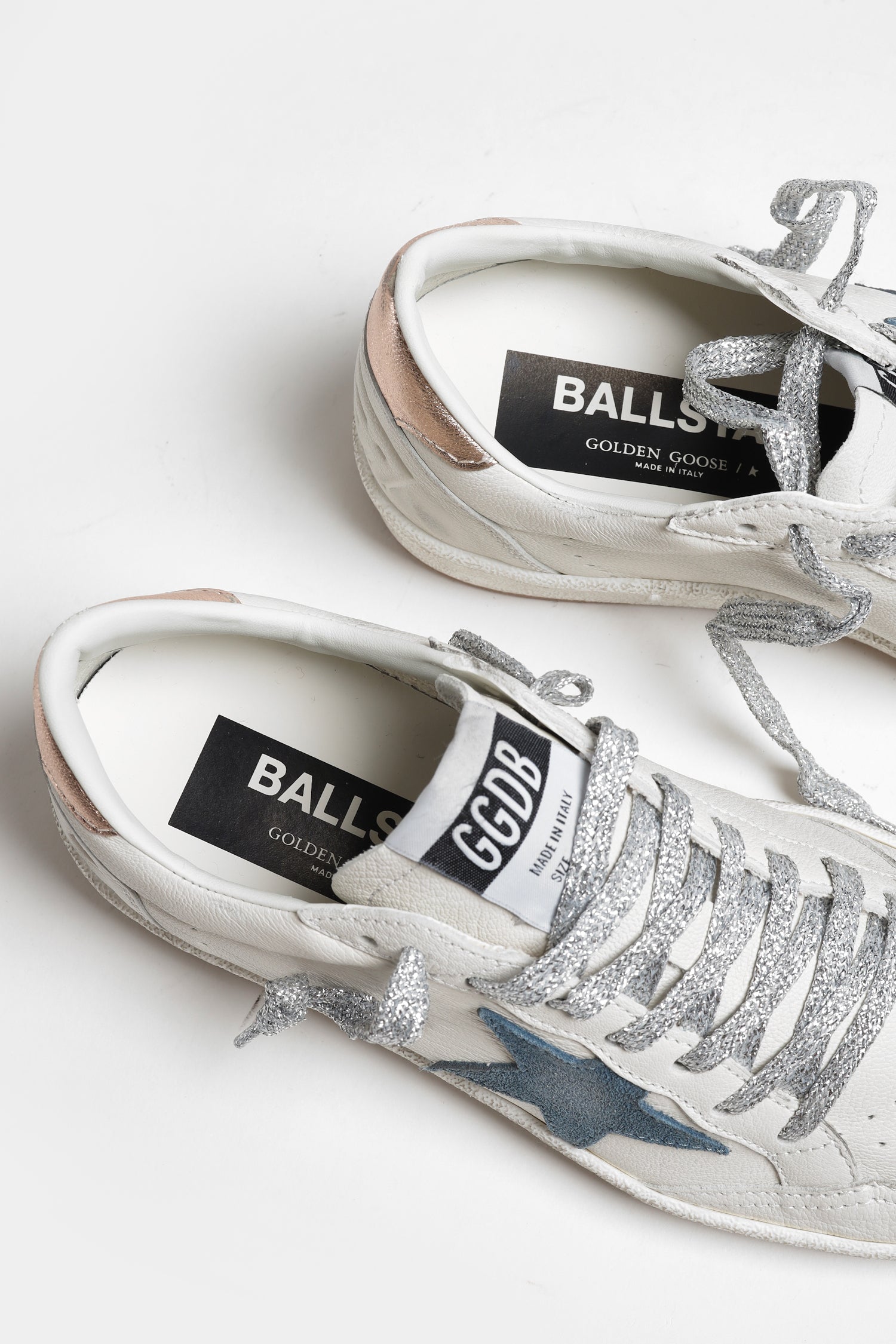 Sneaker Ball Star in Weiß/Smoke Blue/PeachGolden Goose - Anita Hass