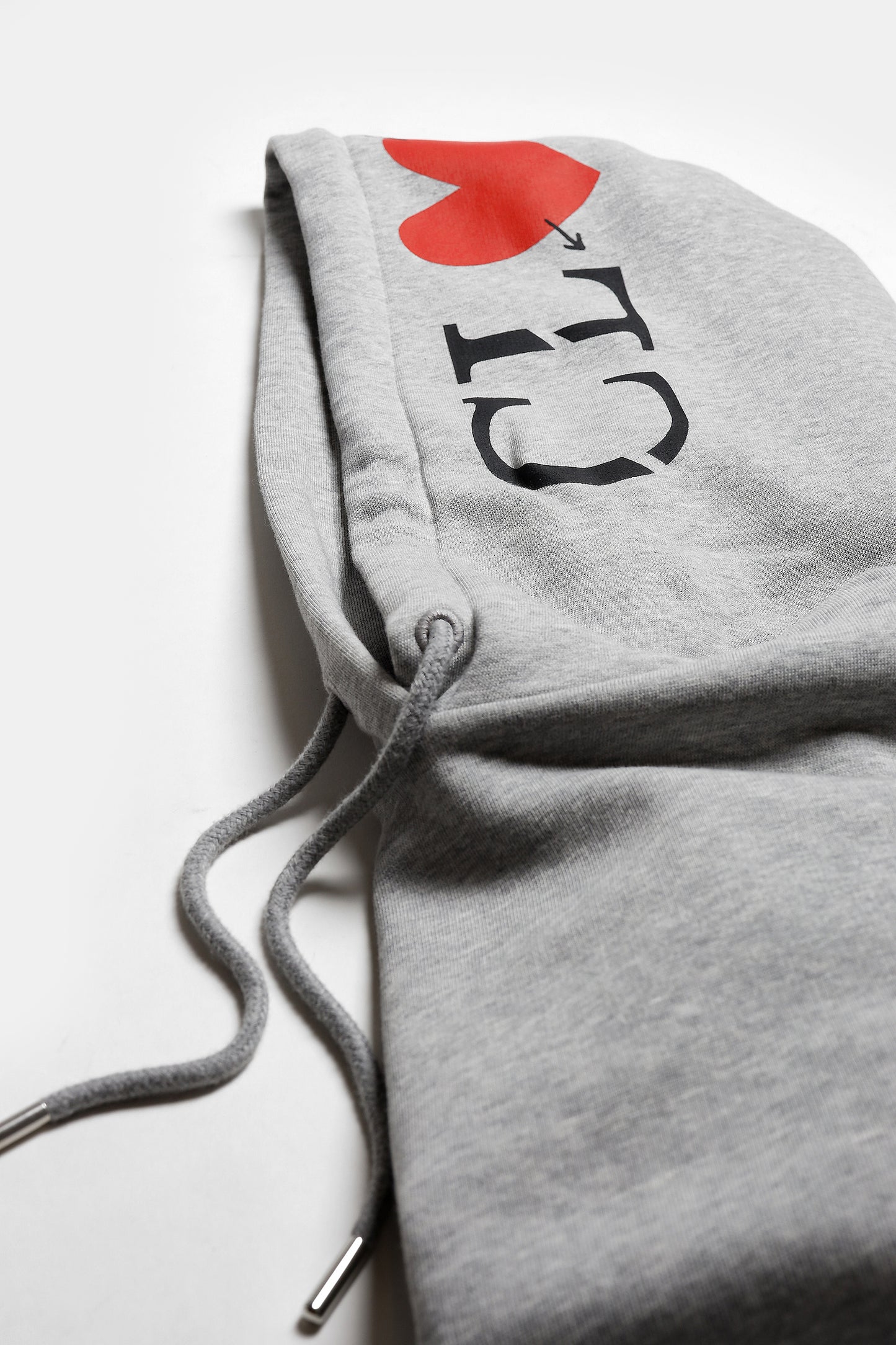 Hoodie 'Heart' in Heather GreyClosed x Anita Hass - Anita Hass