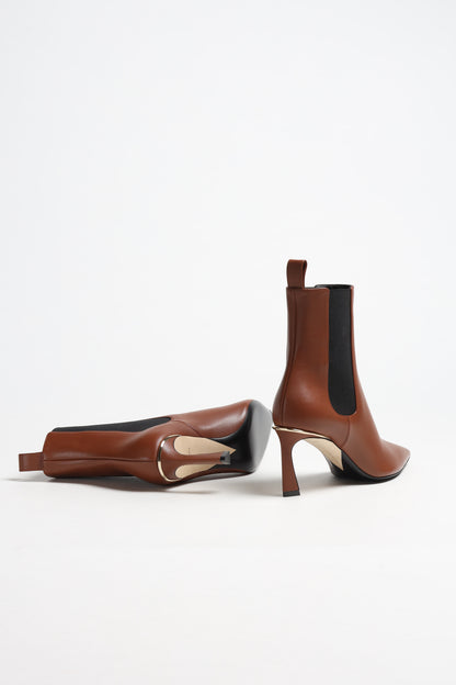 Ankle Boots Mid in TanVictoria Beckham - Anita Hass