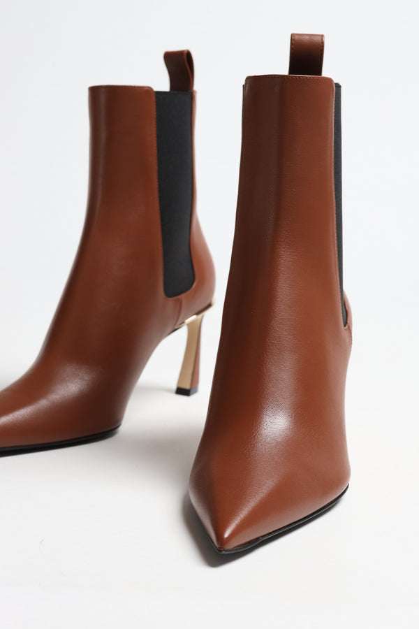 Ankle Boots Mid in TanVictoria Beckham - Anita Hass