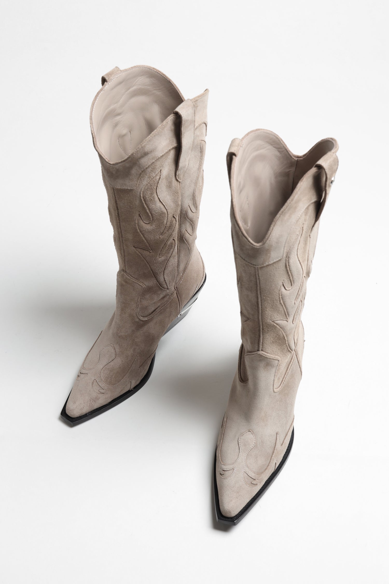 Boots Tania Mid Calf in Taupe anitahass