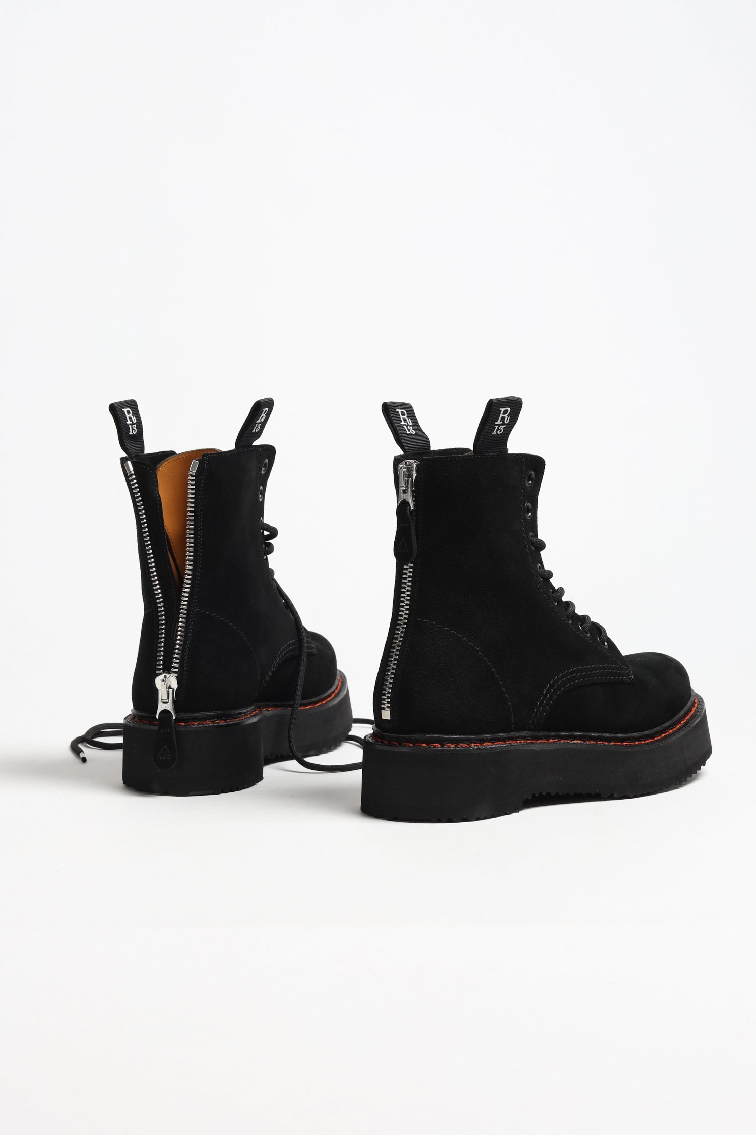 Boots Single Stack in Black Suede anitahass