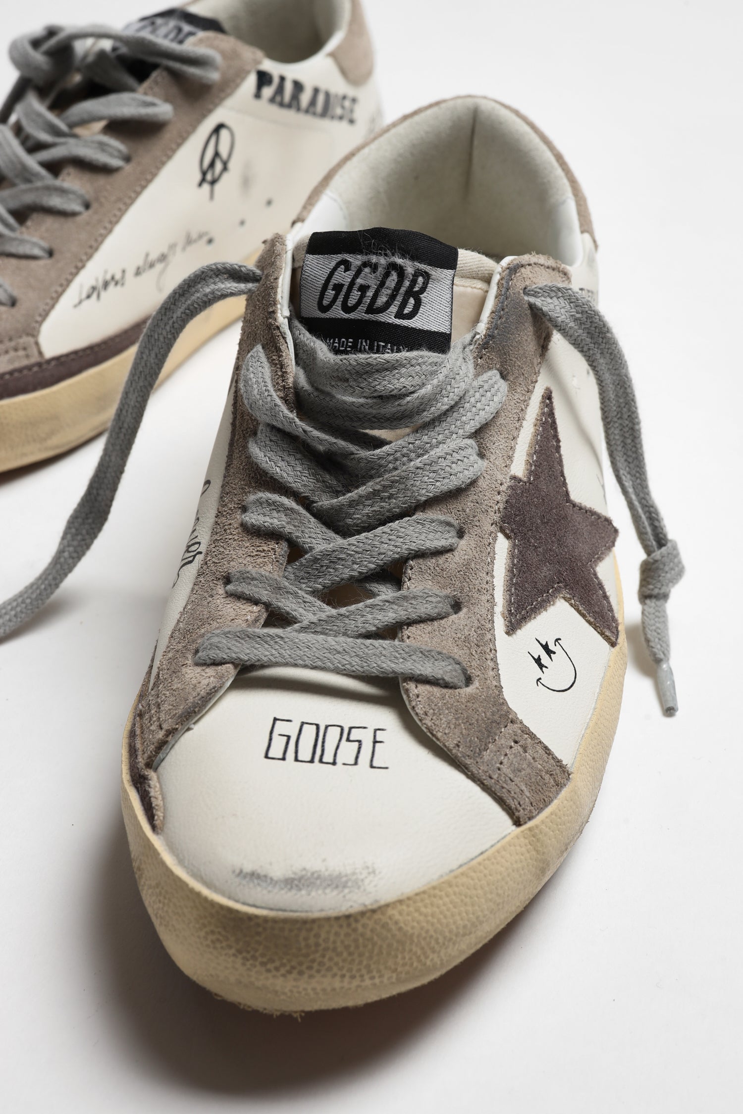 Sneaker Super Star in Weiß/Taupe/CinderGolden Goose - Anita Hass