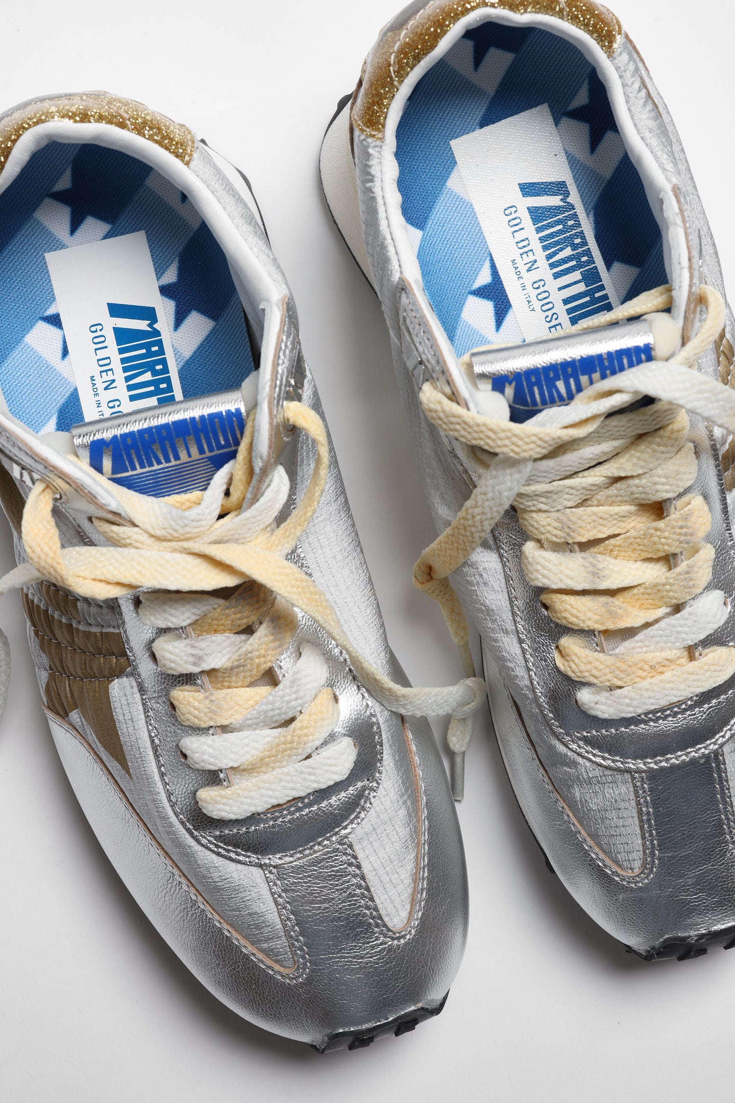 Sneaker Running Marathon in silver/gold - Main Image