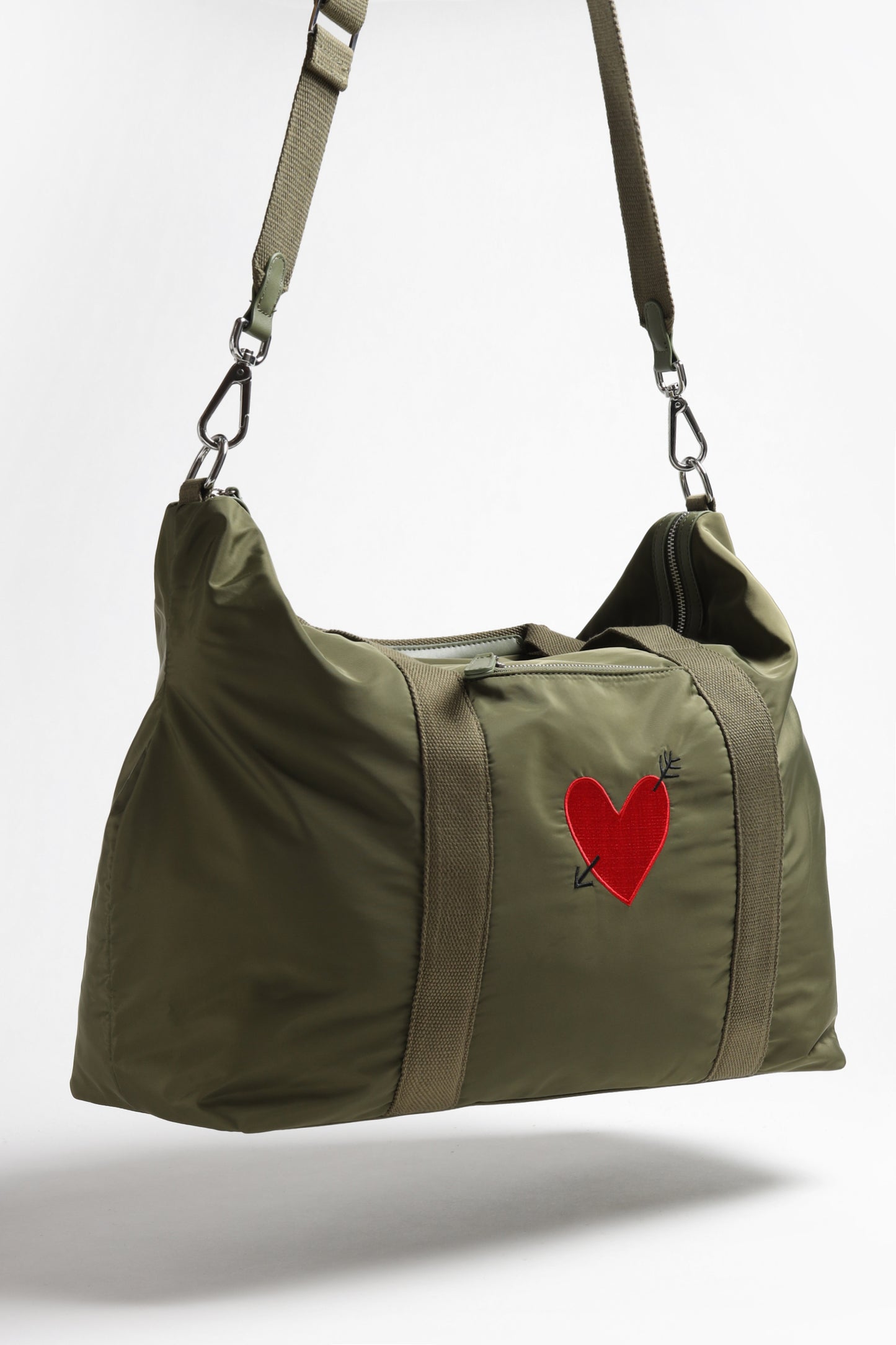 Tasche 'Heart' in Oliv NylonAnita Hass - Anita Hass