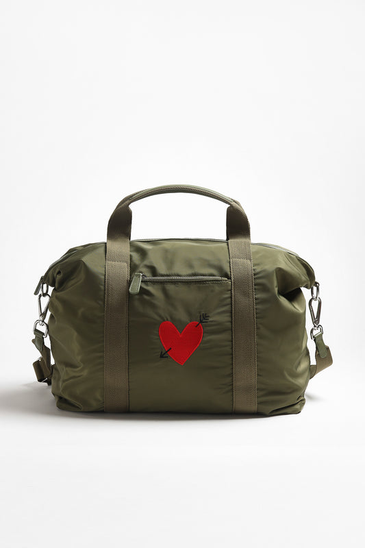 Tasche 'Heart' in Oliv NylonAnita Hass - Anita Hass