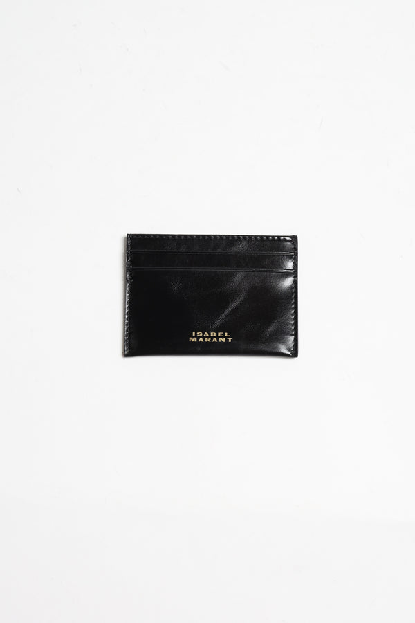 Card case Chiba in black / gold