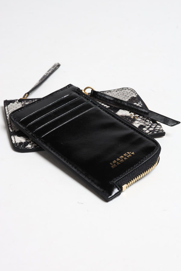 Card case Kochi in black / gold