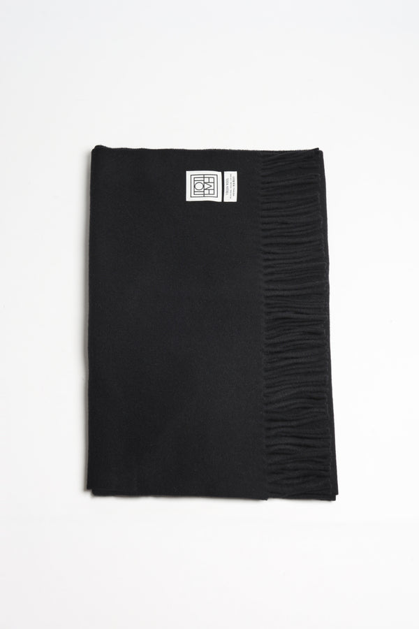 Wool scarf Classic in black