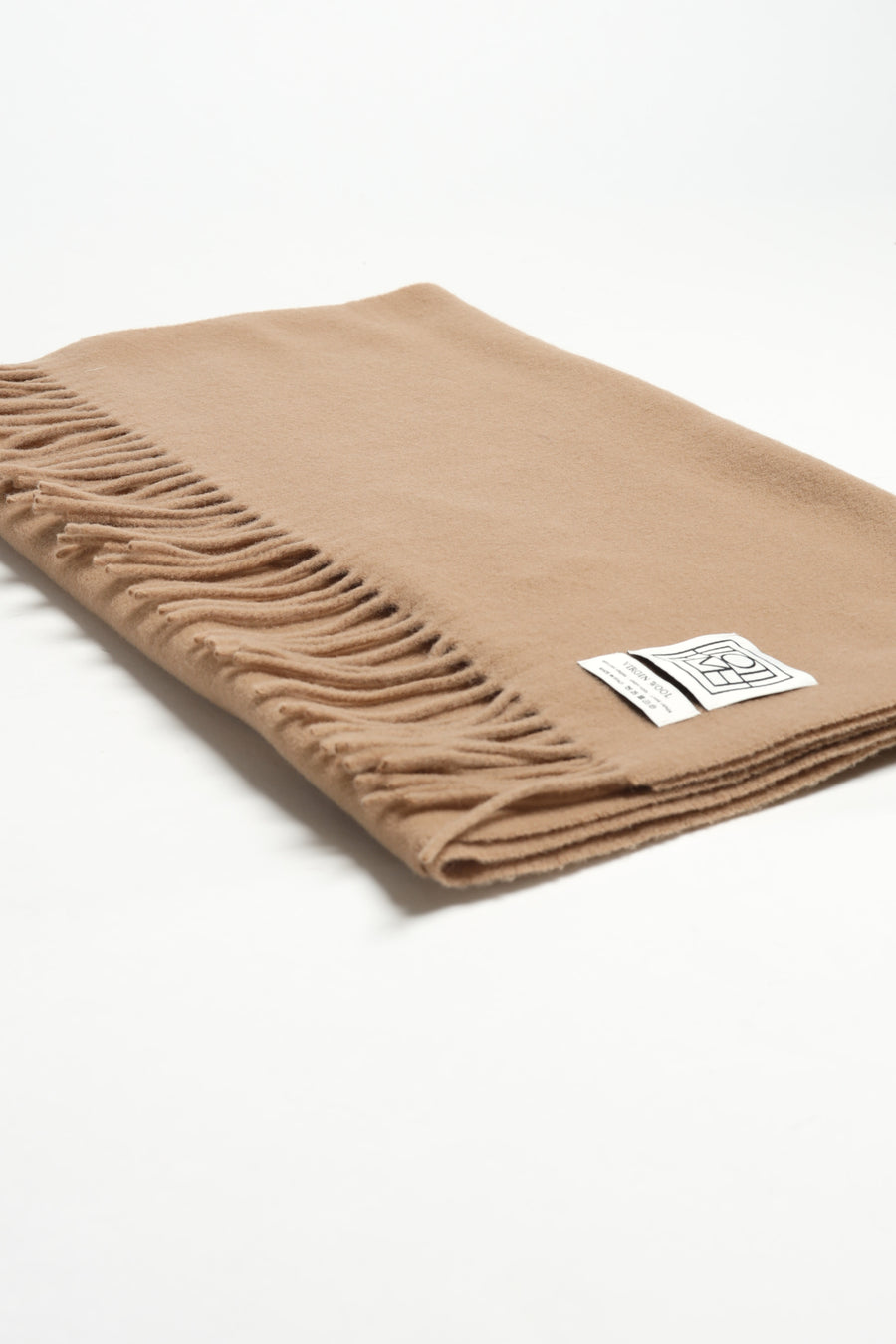 Wool scarf Classic in Camel