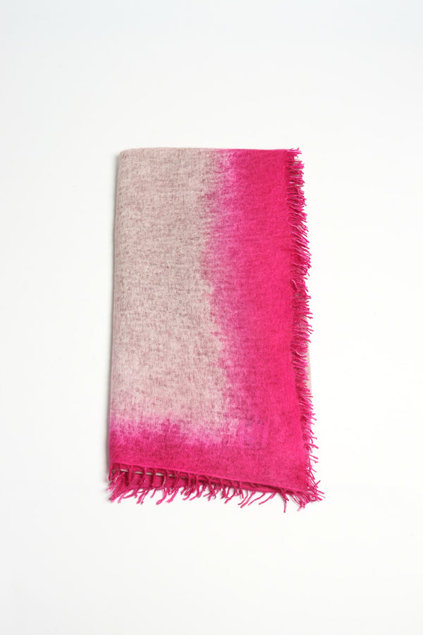 Plaza Taupe/Pink Cashmere Scarf
