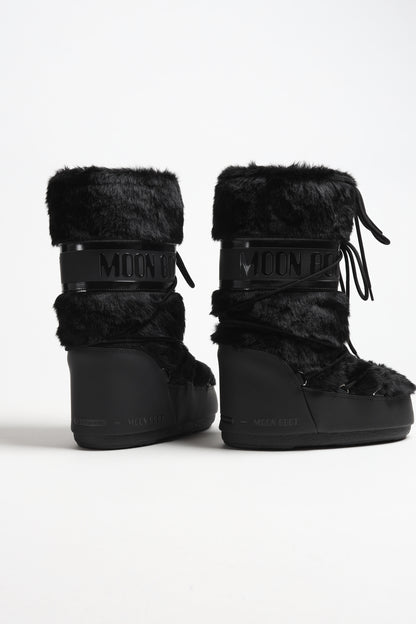 Moon Boot Icon Faux Fur in SchwarzMoon Boot - Anita Hass