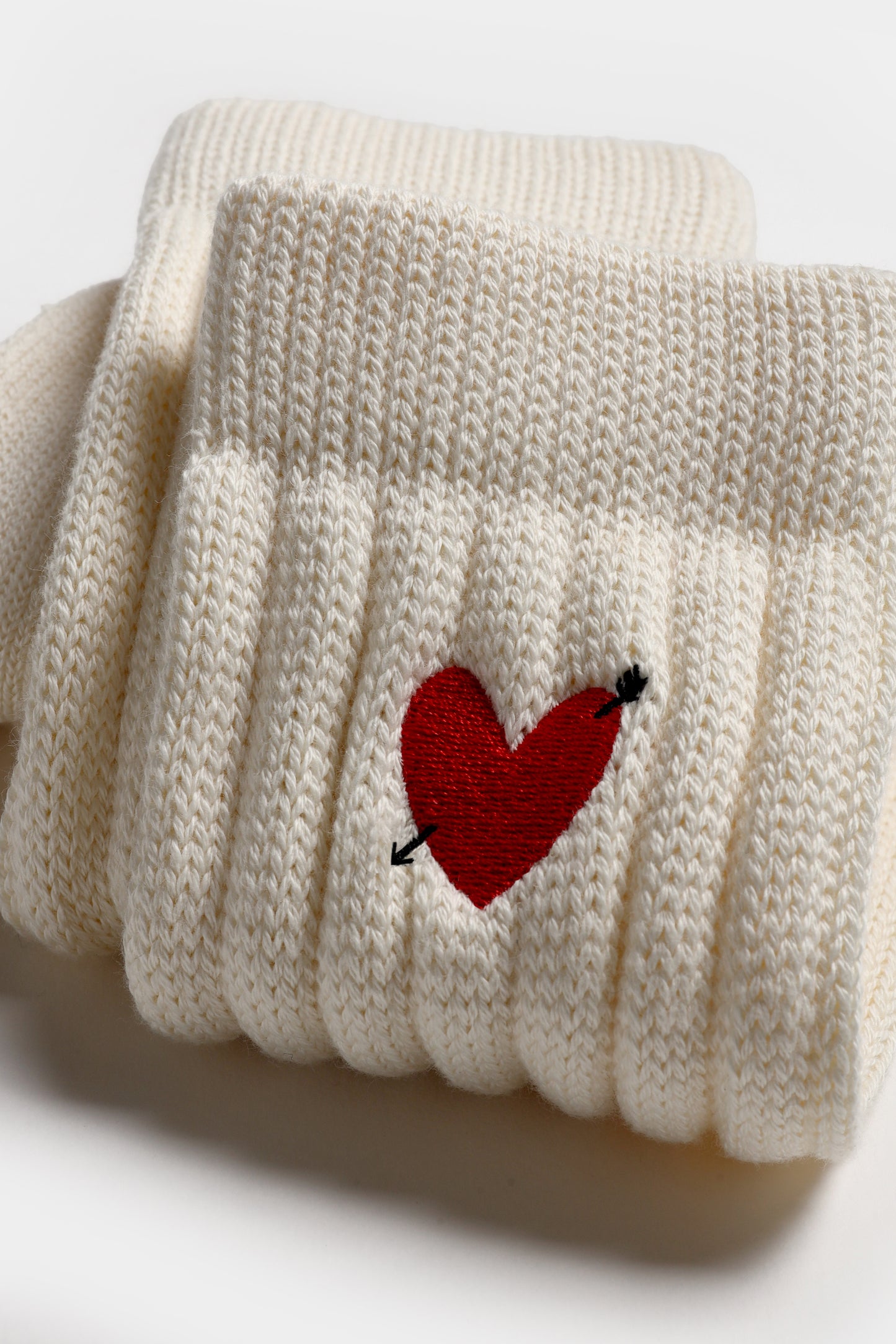 Socken 'Heart' in IvoryAnita Hass - Anita Hass