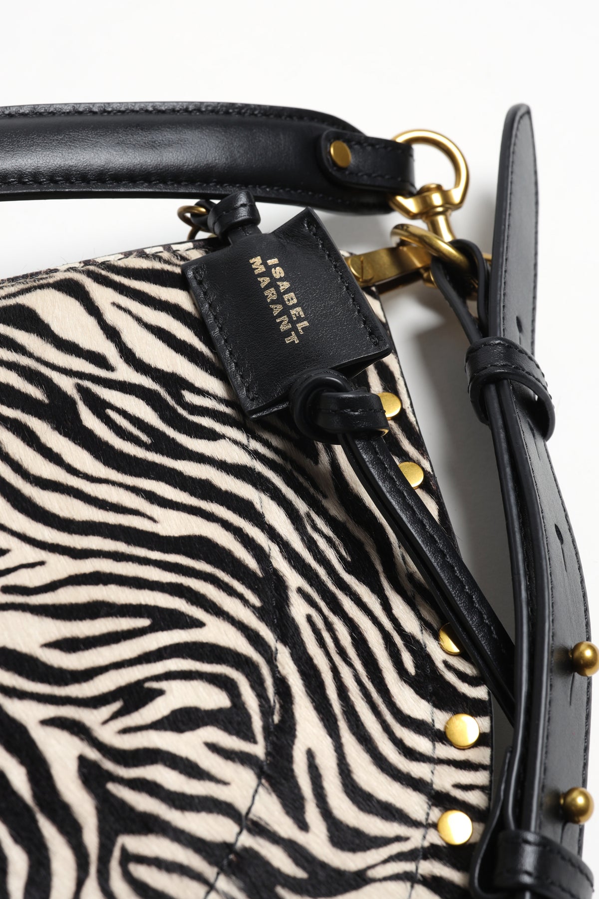 Bolso Oskan Soft Zip con estampado de cebra