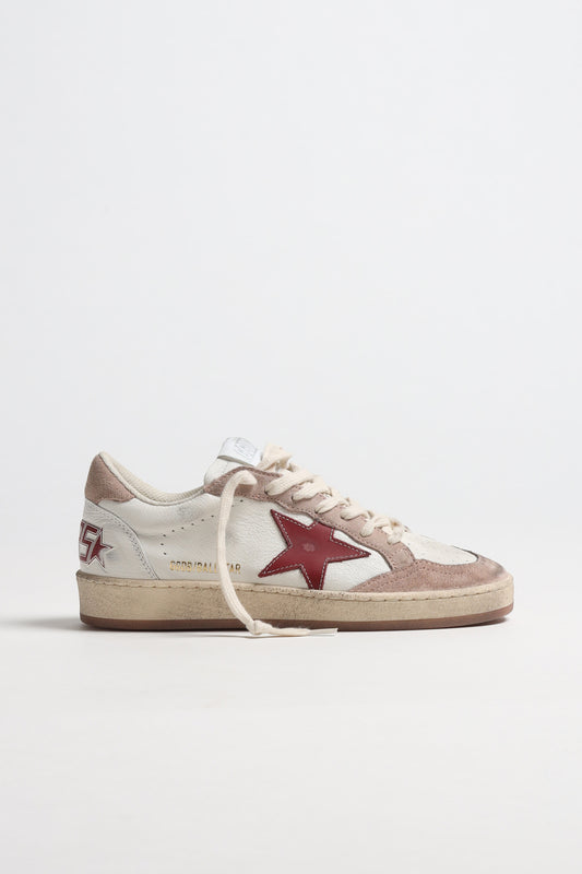 Sneaker Ballstar in Weiß/Rot/PinkGolden Goose - Anita Hass