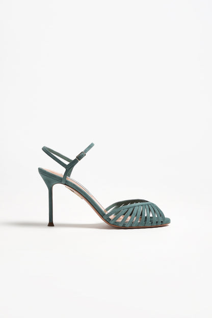 Sandalette Hold Me 85 in Light TealAquazzura - Anita Hass