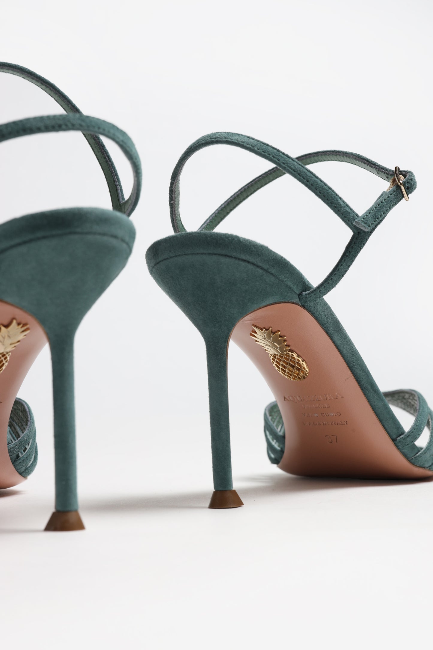 Sandalette Hold Me 85 in Light Teal