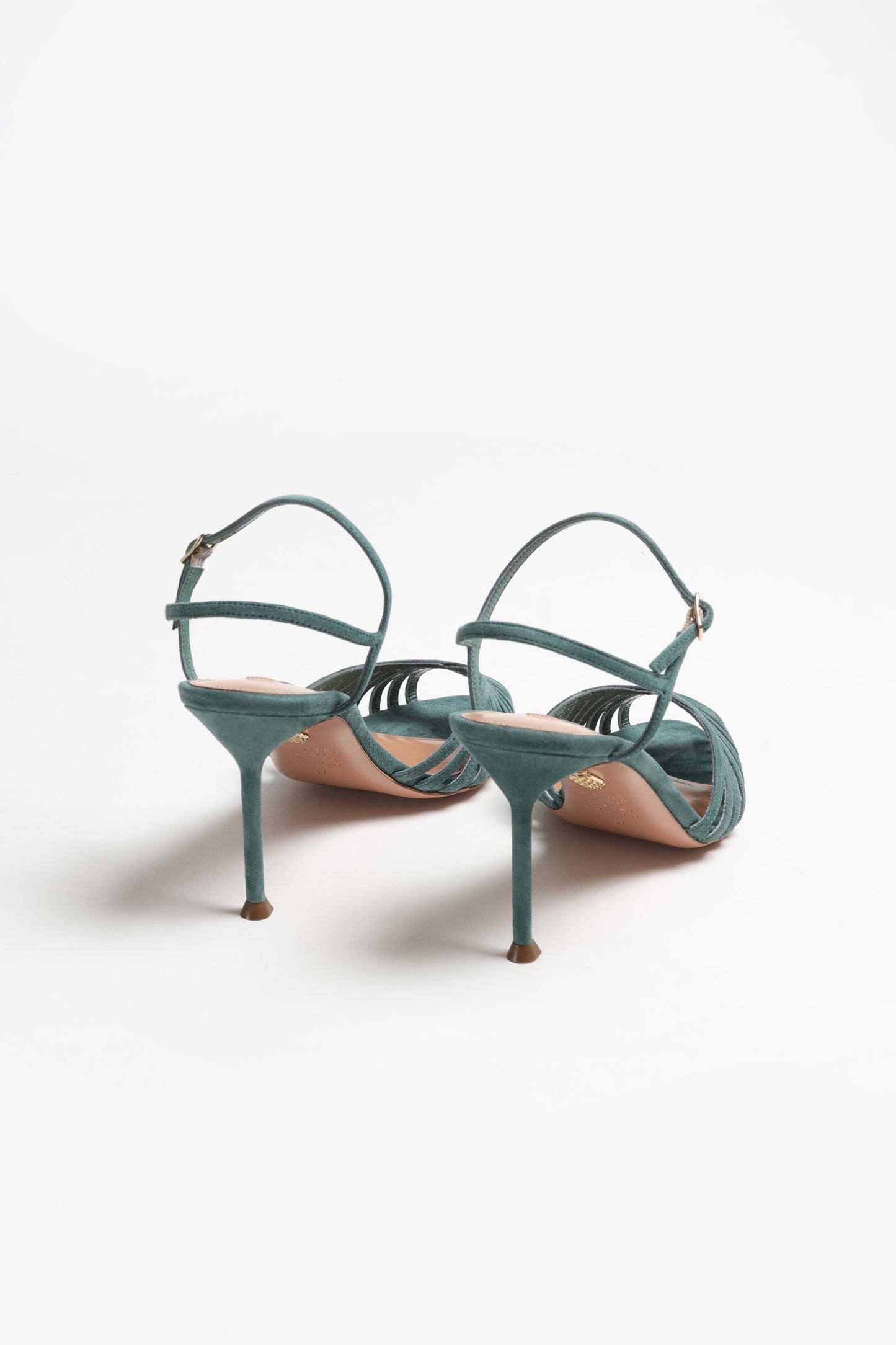 Sandalette Hold Me 85 in Light Teal