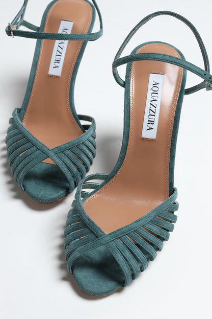 Sandalette Hold Me 85 in Light TealAquazzura - Anita Hass