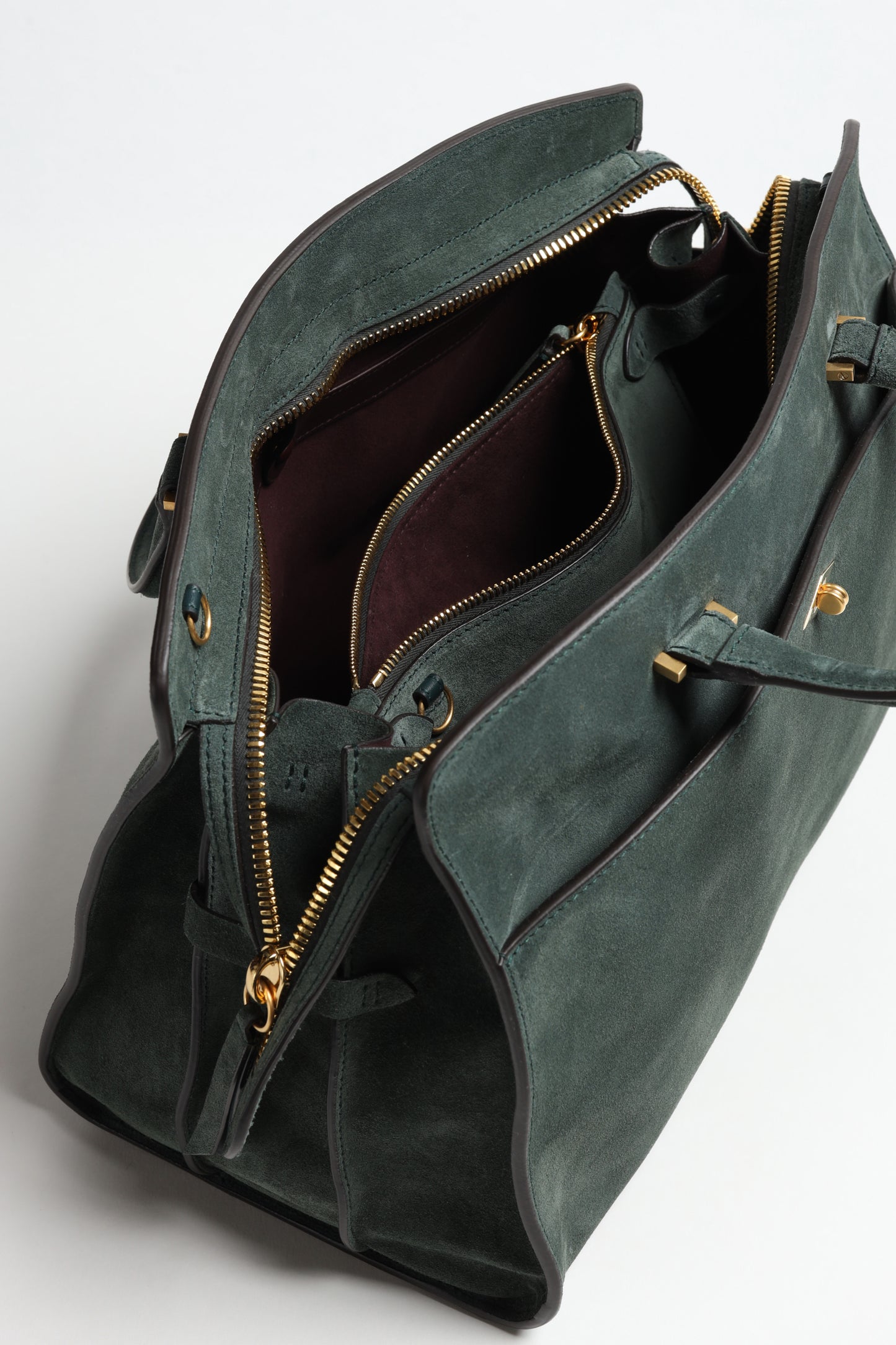 Tasche Private Eye in Suede EmeraldMétier - Anita Hass