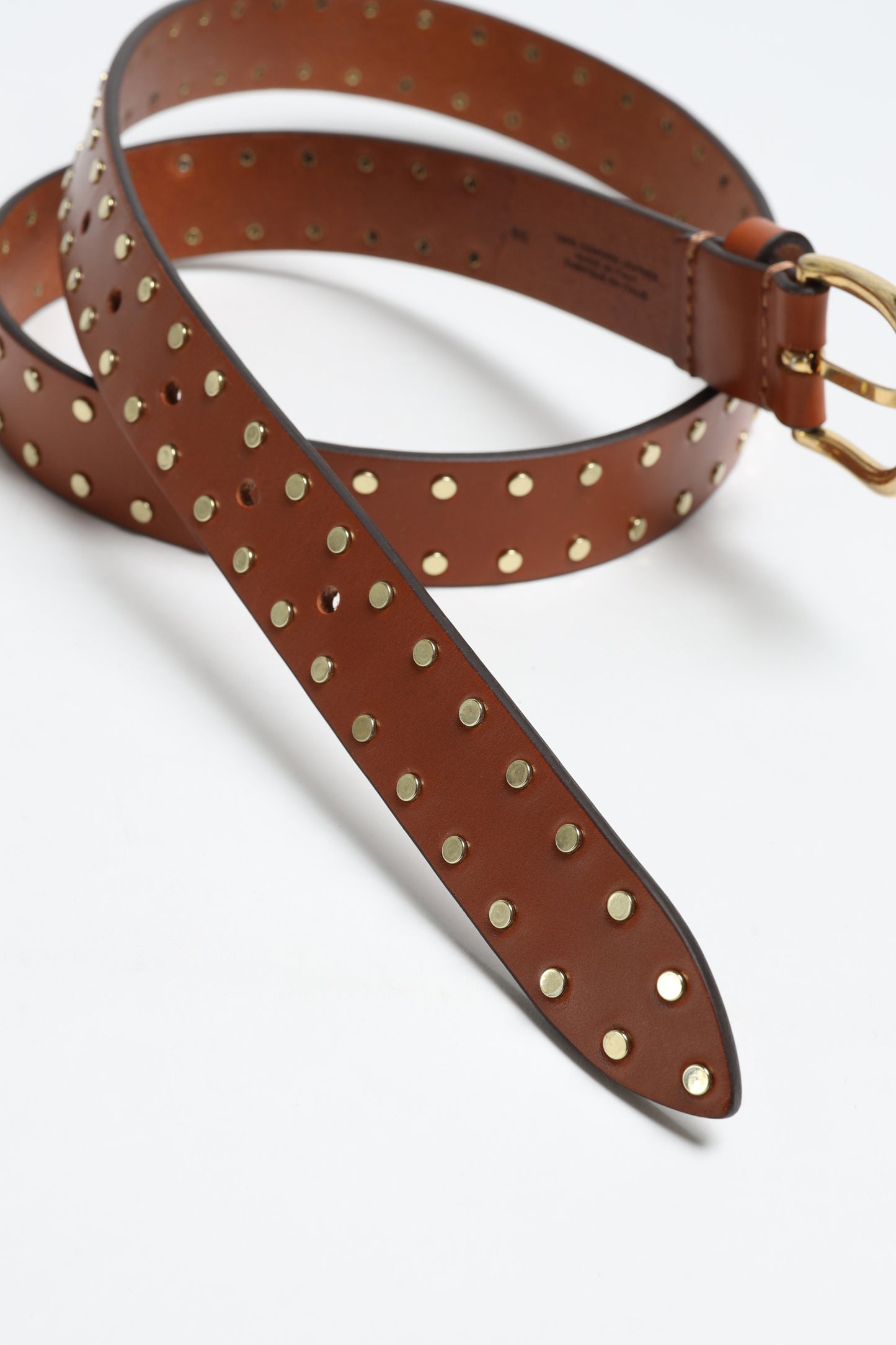 Zap belt in natural/gold