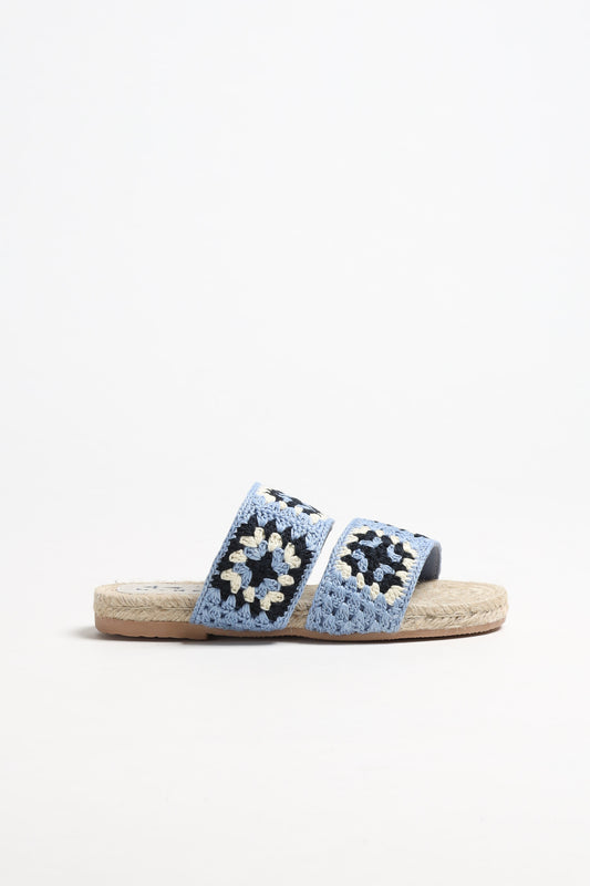 Sandale Crochet in Indigo/NaturalManebi - Anita Hass