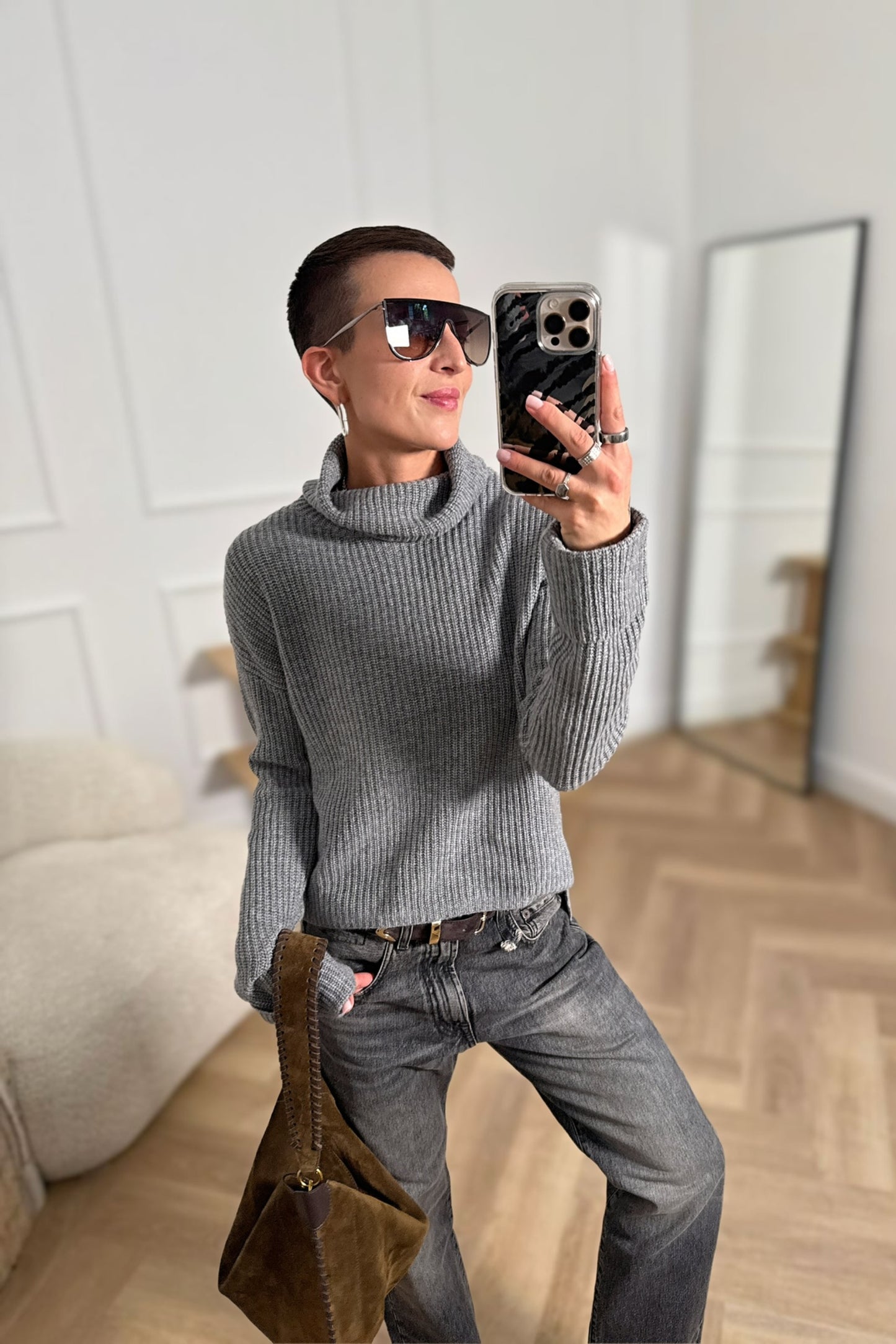 Pullover Sabrina in Derby GreyVan Kukil - Anita Hass