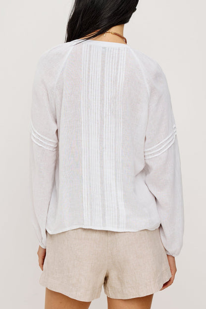 Naples blouse in white