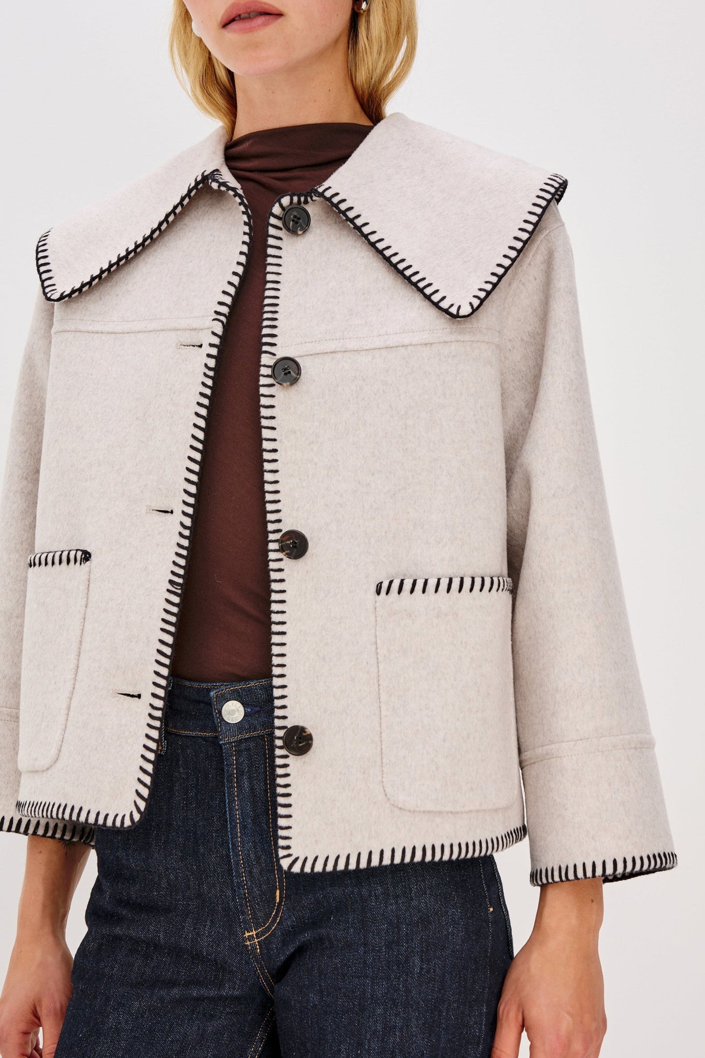 Jacke Patty in OatmealRails - Anita Hass