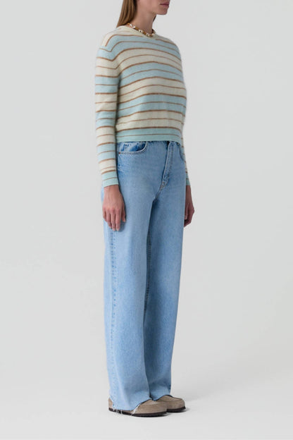 Pullover Grizzly Stripe in SeaglassGuest in Residence - Anita Hass