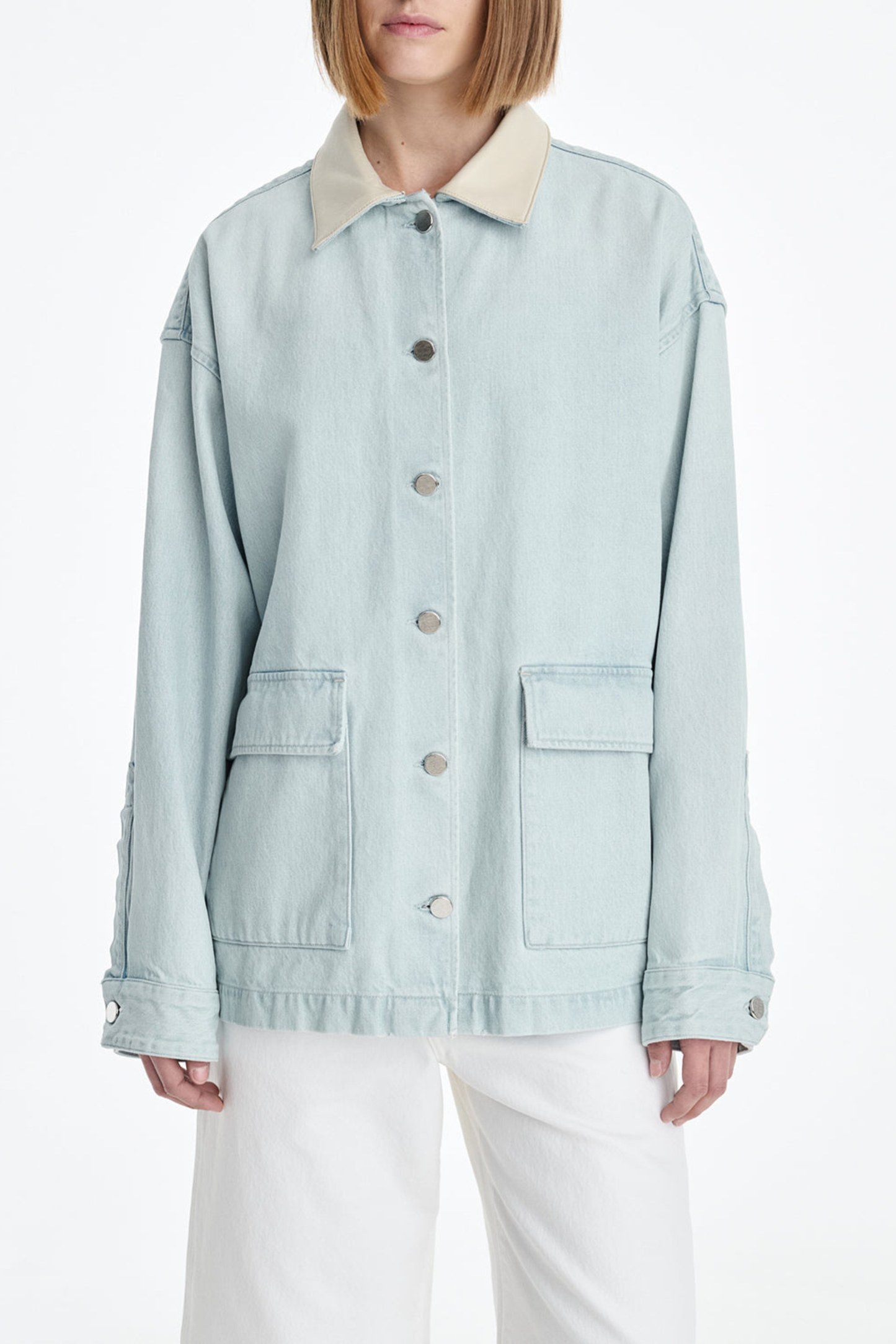 Jeansjacke Field in Washed Pale IndigoAgolde x Maria McManus - Anita Hass