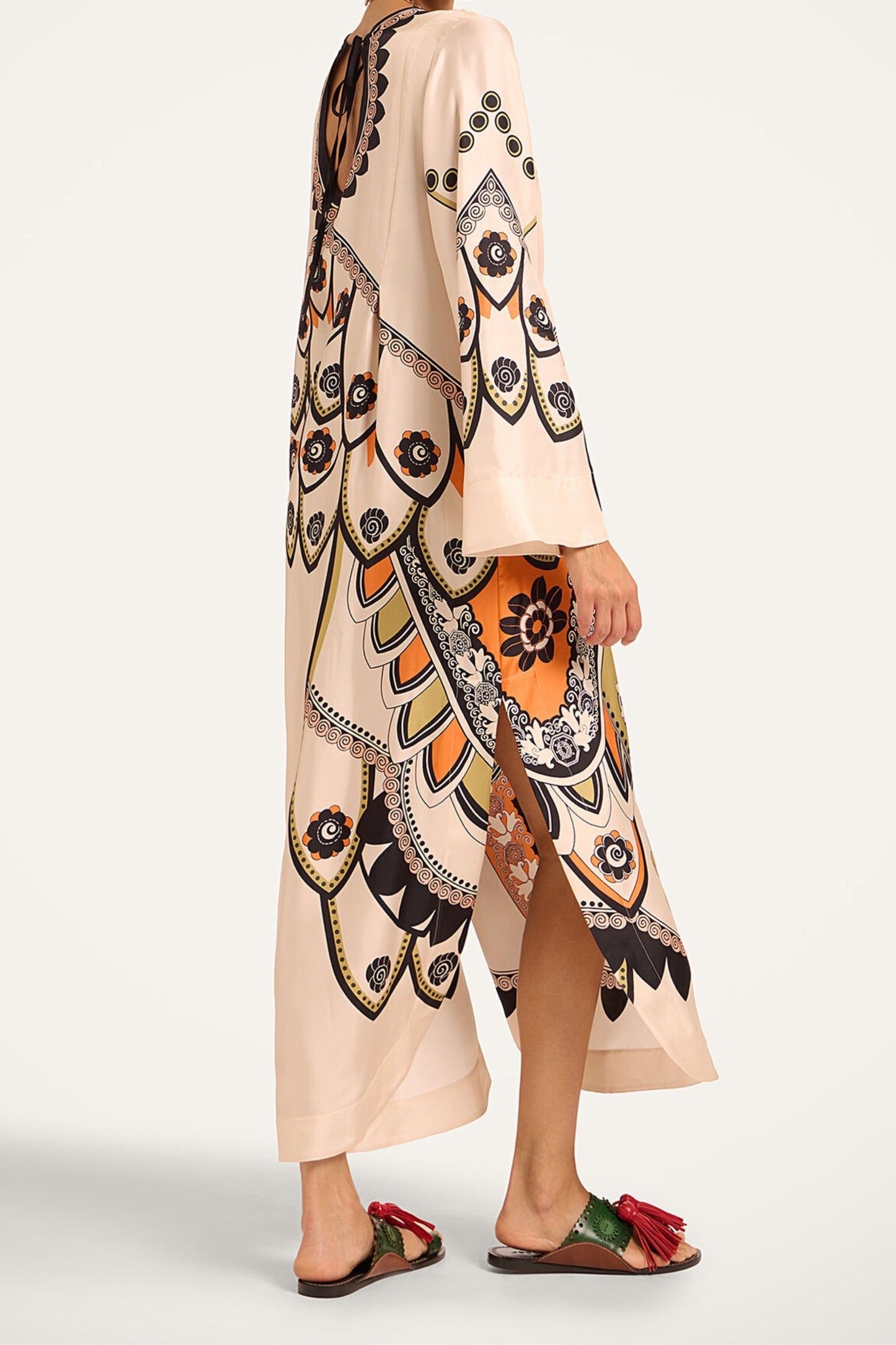 Twin Flame Dress in Plume Placée Ivory
