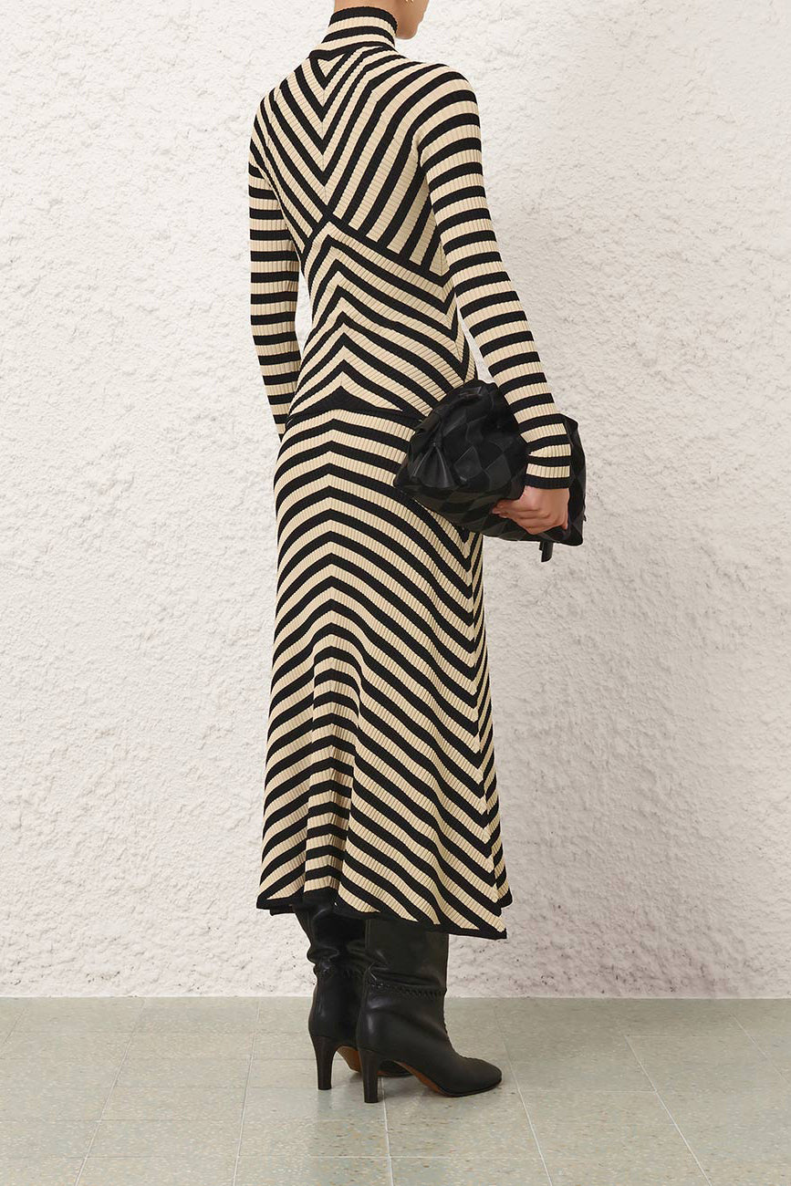 Valiant Deco Sweater in Black/Cream