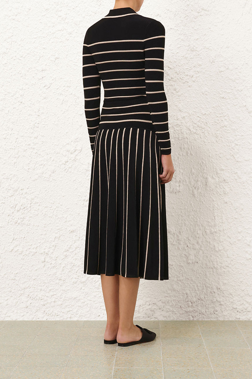 Longsleeve Crush Stripe in Schwarz/CremeZimmermann - Anita Hass